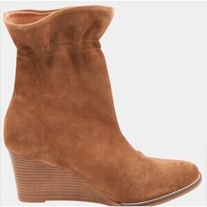 Andre Assous Sunny Suede Boots 8 Tan Cognac Suede NWOT Ankle Booties Boho